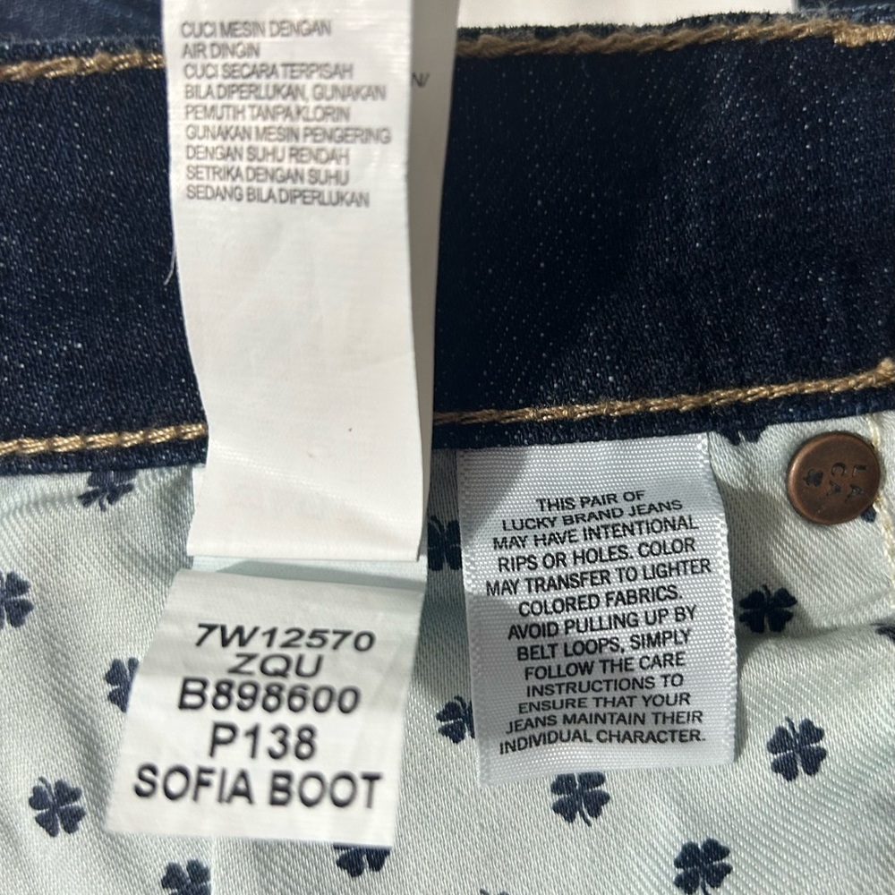 Lucky Brand women’s Sofia boot 
 mid rise  jeans size 4/27 Long - Picture 9 of 10